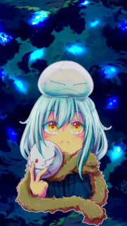 Rimuru Tempest Anime Wallpaper with Slime Form and Mask High Resolution Mobile Background