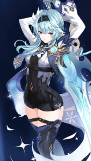 Stunning Eula Lawrence Genshin Impact Anime Wallpaper in High Resolution