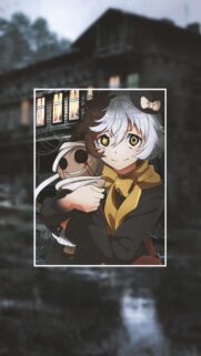 Anime Girl Holding Creepy Voodoo Doll Dark Aesthetic Mobile Wallpaper