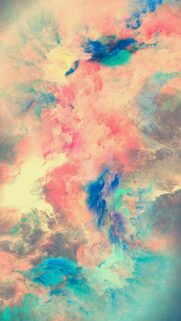 Dreamy Pastel Abstract Clouds Digital Art Wallpaper for Mobile