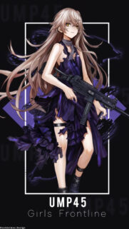 UMP45 Girls Frontline Anime Girl High Resolution Mobile Wallpaper