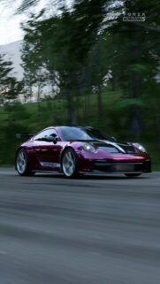 Stunning Purple Porsche 911 GT3 Fast Drive Forza Horizon 5 Mobile Wallpaper