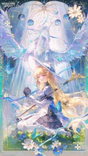 Wuthering Waves 1st Anniversary Blonde Maiden and Unicorn Wallpaper for Mobile
