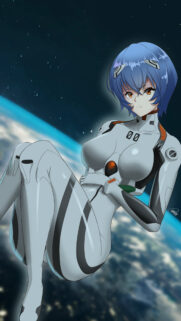 Rei Ayanami Neon Genesis Evangelion Space Wallpaper 4K
