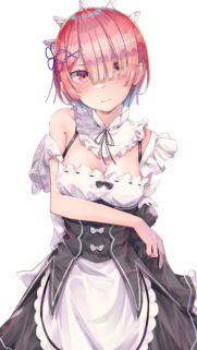 Stunning Ram ReZero Maid Anime Girl High Quality Mobile Wallpaper
