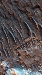 Stunning Mars Surface Aerial View Abstract Wallpaper for Mobile