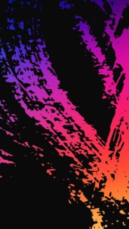 Abstract Gradient Splash Mobile Wallpaper: Vibrant Purple Pink and Orange Art
