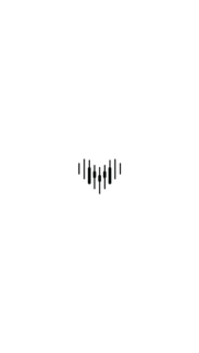 Minimalist Heart Shape Audio Sound Wave Wallpaper for Mobile