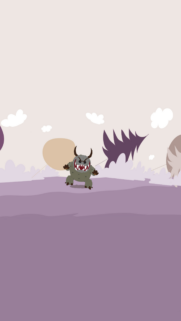 Cute Little Monster Cartoon Illustration Mobile Wallpaper