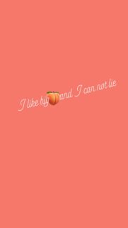 Minimalist Peach Quote Mobile Wallpaper I Like Big Peaches Aesthetic Background
