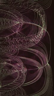 Abstract Neon Wireframe Network 4K Mobile Wallpaper