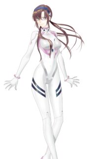 Mari Illustrious Makinami in White Plugsuit Anime Wallpaper 4K