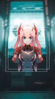 Zero Two Darling in the Franxx Aesthetic Anime Mobile Wallpaper
