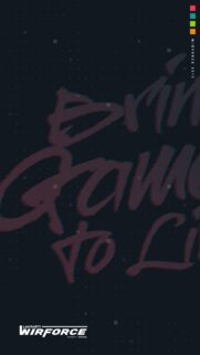 WirForce 2017 Bring Games To Life Gaming Typography Wallpaper