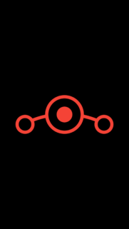 Minimalist Red Circle Abstract Design for Mobile Wallpaper