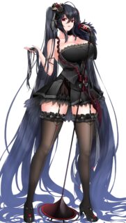 Stunning Anime Girl Singer in Gothic Lolita Outfit Wallpaper for Mobile