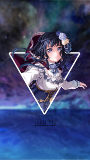 Rinko Shirokane BanG Dream Mobile Wallpaper Aesthetic Triangle Design