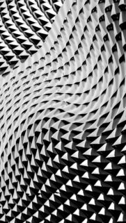 Abstract Monochrome Geometric Wavy Texture Wallpaper for Mobile