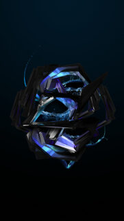 Abstract 3D Geometric Crystal Water Wallpaper for Mobile