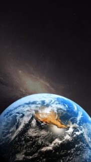 Stunning View of Earth from Space High Resolution Mobile Wallpaper