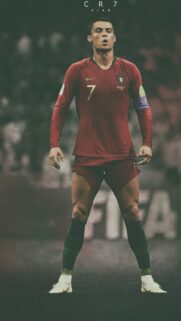 Cristiano Ronaldo Portugal Jersey Wallpaper HD – Iconic Soccer Legend CR7 Portrait for Mobile