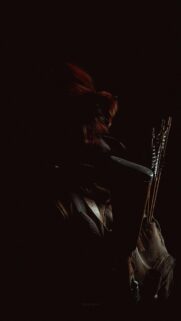 Aloy Horizon Zero Dawn Dark Cinematic Silhouette Mobile Wallpaper