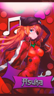 Asuka Langley Soryu Neon Genesis Evangelion Red Aesthetic Wallpaper for Mobile