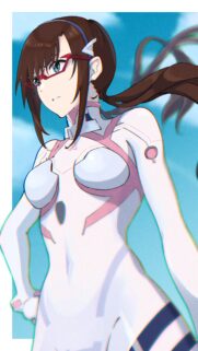 Mari Illustrious Makinami High-Quality Anime Girl Mobile Wallpaper