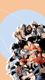 My Hero Academia Class 1A Dynamic Group Poster Wallpaper for Mobile