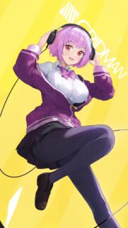 Akane Shinjo SSSS Gridman Aesthetic Anime Girl Wallpaper for Mobile