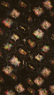 Abstract Glitch Art Digital Pattern Dark Aesthetic Mobile Wallpaper