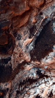 Stunning Aerial View of Martian Terrain Mobile Wallpaper High Resolution