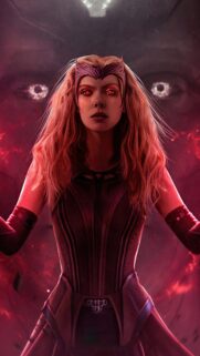 WandaVision 4K Mobile Wallpaper: Stunning Scarlet Witch and Vision Aesthetic Background