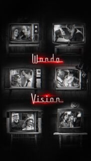 WandaVision 4K Mobile Wallpaper: Stunning Scarlet Witch and Vision Aesthetic Background for Smartphone