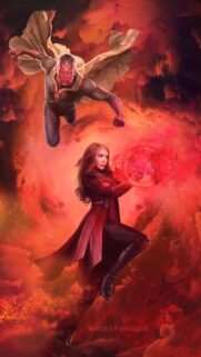 WandaVision Marvel Aesthetic 4K Mobile Wallpaper – Bestwallpapers.net