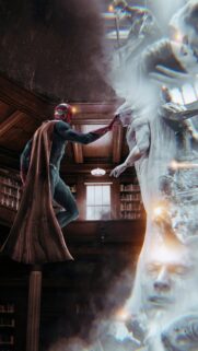 WandaVision Scarlet Witch and Vision Magical Aesthetic Mobile Wallpaper – High Quality 4K