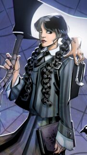 Wednesday Addams Aesthetic 4K Mobile Wallpaper – High Quality Gothic Background