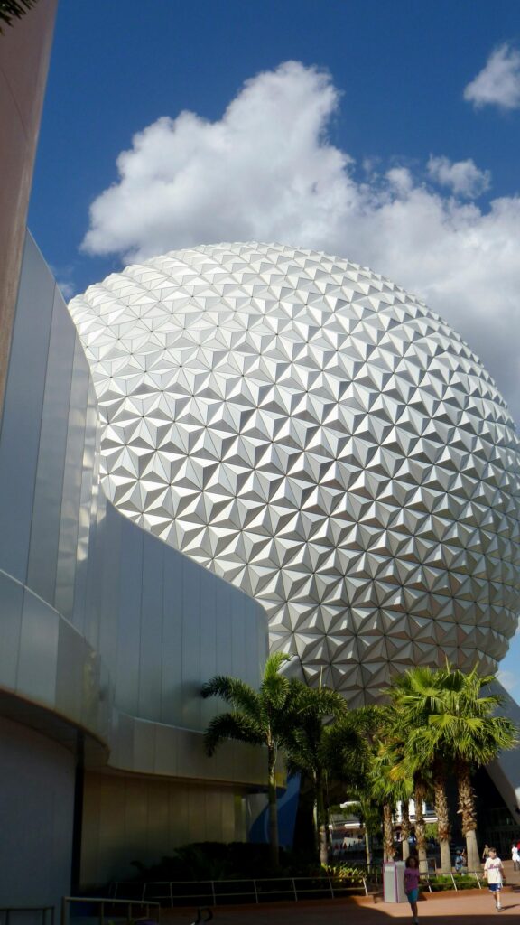 Epcot Spaceship Earth Disney Landmark Mobile Phone Wallpaper