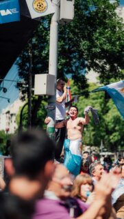 Argentina World Cup Celebration Fan Joy Mobile Wallpaper