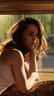 Ana de Armas Golden Hour Cinematic Portrait Mobile Wallpaper