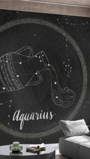 Aquarius Zodiac Constellation Minimalist Aesthetic Wallpaper