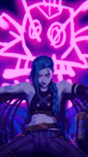 Arcane League of Legends 4K Mobile Wallpaper – Stunning Jinx and Vi HD Art for Your Phone