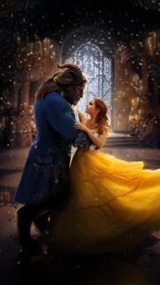 Enchanted Beauty and the Beast Mobile Wallpaper HD – Magical Rose Aesthetic