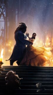 Beauty and the Beast Enchanted Rose Mobile Wallpaper HD 4K