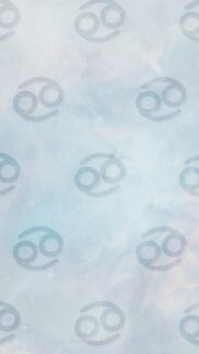 Cancer Zodiac Sign Aesthetic Blue Minimalist Astrology Wallpaper