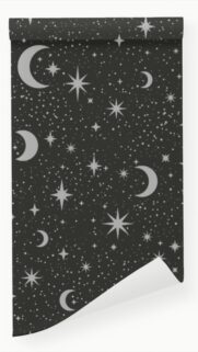 Celestial Magic Night Sky Moon and Stars Energy Spiritual Wallpaper