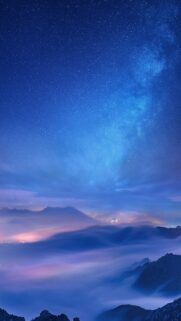 Celestial Milky Way and Starry Night Sky Manifestation Energy Wallpaper