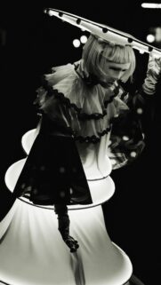 Mysterious Glowing Pierrot Performer Art Mobile Wallpaper