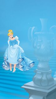 Enchanting Cinderella Mobile Wallpaper: Dreamy Fairytale Castle & Glass Slipper Background