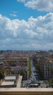 Stunning Rome Cityscape Skyline View Mobile Wallpaper